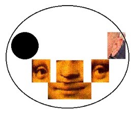 Abstract transitional face